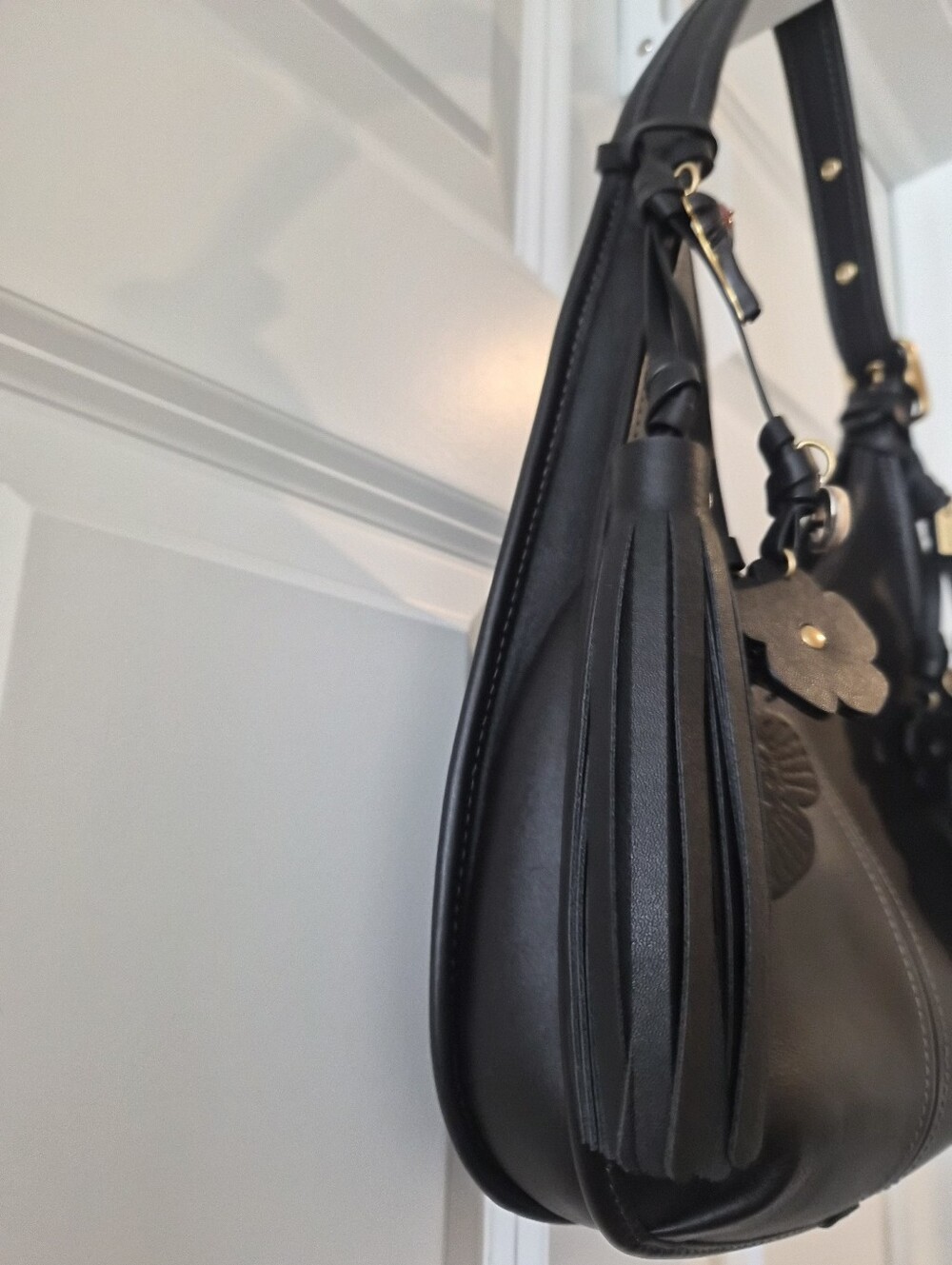 *Upcrafted/ReLoved [Coach] Ergo Shoulder Bag, CFI02, One-of-a-kind, Black, Charm - Picture 4 of 16